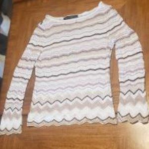 WHBM Zig Zag Striped Sweater